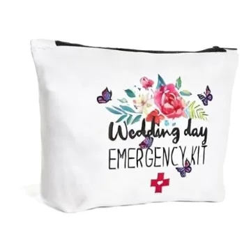 Fokongna Wedding Cosmetic Bag for Bridal Emergency Kit