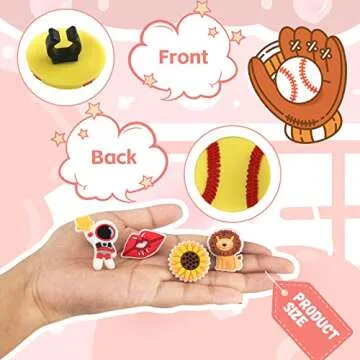 60 Pcs Cute Pencil Topper Decoration for Kids