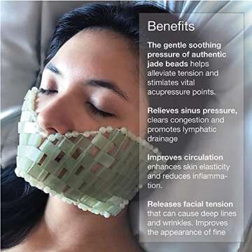 GingerChi Jade Eye Mask for Relaxation and Rejuvenation
