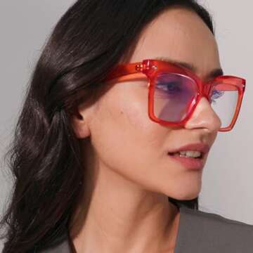 Stylish HGIOOIGH Blue Light Blocking Glasses for Women