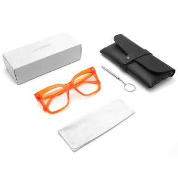 Stylish HGIOOIGH Blue Light Blocking Glasses for Women