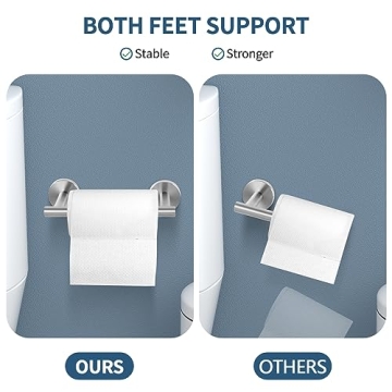 Newfun Brushed Nickel Toilet Paper Holder for Easy Use