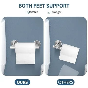 Newfun Brushed Nickel Toilet Paper Holder for Easy Use