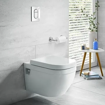 Newfun Brushed Nickel Toilet Paper Holder for Easy Use