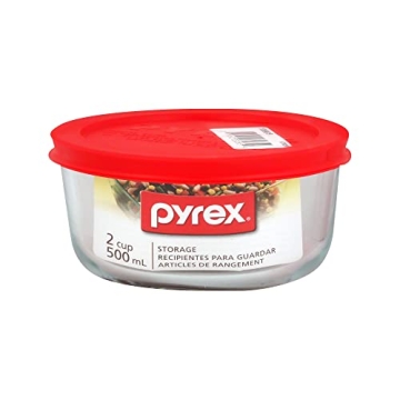 Pyrex 2-Cup Glass Food Storage Container with Lid