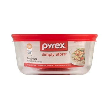 Pyrex 2-Cup Glass Food Storage Container with Lid