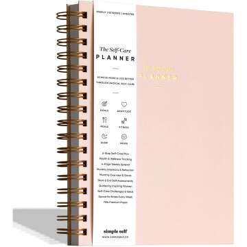 The Self-Care Planner by Simple Self - 12-Month Wellness & Productivity Planner