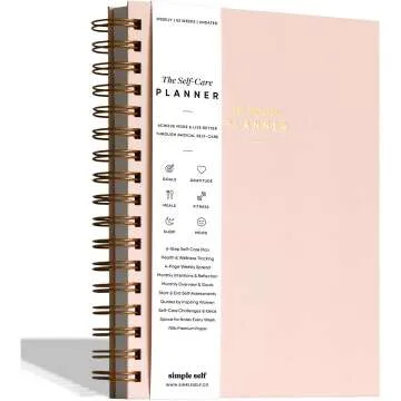 The Self-Care Planner by Simple Self - 12-Month Wellness & Productivity Planner