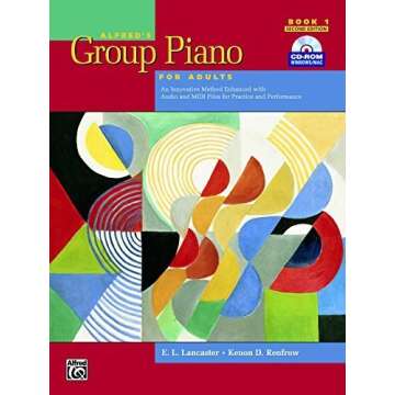 Alfred's Group Piano for Adults Student Book 1 - Enhanced Edition