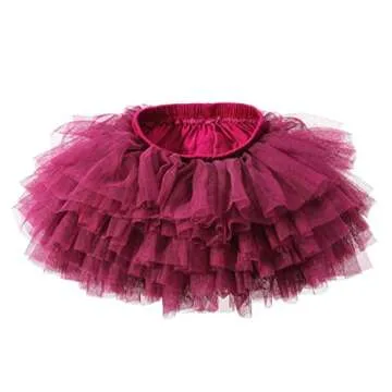 elamccor Tutu Skirt for Baby Girls 6-Layered Fluffy Style
