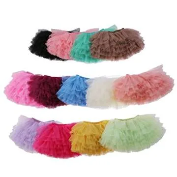 elamccor Tutu Skirt for Baby Girls 6-Layered Fluffy Style