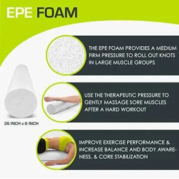 ProsourceFit Flex Foam Rollers for Muscle Massage and Therapy