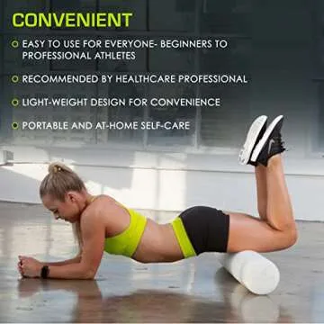 ProsourceFit Flex Foam Rollers for Muscle Massage and Therapy