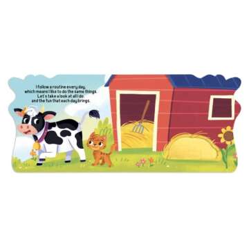 Farm Days with Cow - Touch and Feel Board Book - Sensory Board Book