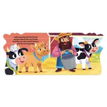 Farm Days with Cow - Touch and Feel Board Book - Sensory Board Book