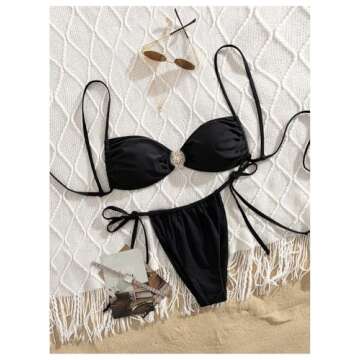 Chic Metal Ring Bikini Set for Stylish Women by MakeMeChic