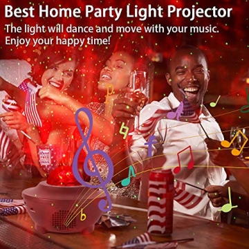 Galaxy Projector Light with Bluetooth Speaker for Relaxation