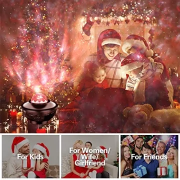 Galaxy Projector Light with Bluetooth Speaker for Relaxation