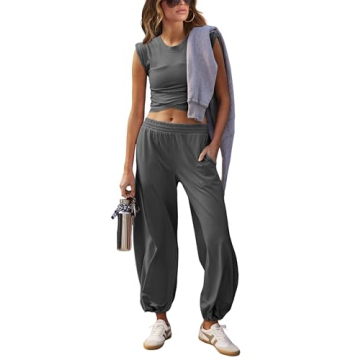 Springrain Women's Adjustable Lounge Sets - Stylish & Comfortable Tracksuit with Pockets