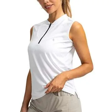 SANTINY Women's Golf Shirt Lightweight Quick Dry Polo