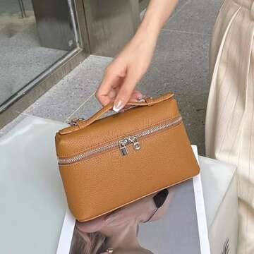 Vhitler Crossbody Purses Designer Handbags - Crossbody Bag & Clutch for Women (Brown)