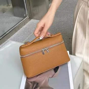 Vhitler Crossbody Purses Designer Handbags - Crossbody Bag & Clutch for Women (Brown)