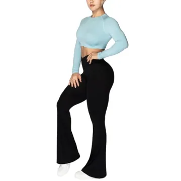 Sunzel Flare Leggings with Tummy Control and Style