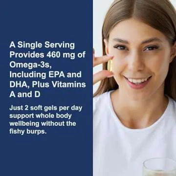 Carlson - Cod Liver Oil Gems, 460 mg Omega-3s, Plus Vitamins A and D3, Wild Caught Norwegian Arctic Cod Liver Oil, Sustainably Sourced Nordic Fish Oil Capsules, Lemon, 150 + 30 Softgels