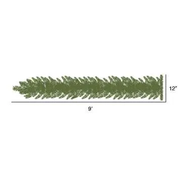 Vickerman Flocked Alaskan Pine Garland with Lights