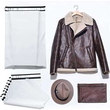 Fuxury 19x24 Large Poly Shipping Envelopes Mailers 50 Pack,Self Adhesive Package Shipping Bags for Clothing,Waterproof Mailers Poly Shipping Bags for Small Business,Keep Items Protected