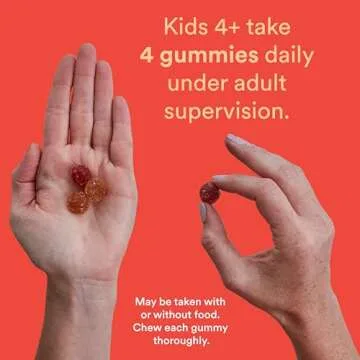 SmartyPants Kids Multivitamin Gummies: Omega 3 Fish Oil (EPA/DHA), Vitamin D3, C, Vitamin B12, B6, A, K & Zinc for Immune Support, Biotin, Grape, Cherry & Berry Flavors, 120 Count (30 Day Supply)