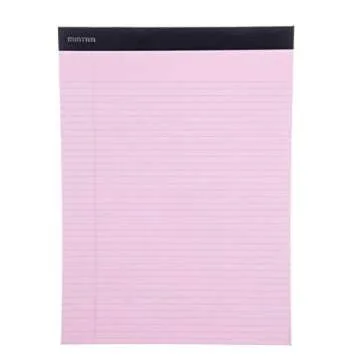 Mintra Office Legal Pads - ((BASIC PASTEL 6pk, 8.5in x 11in, NARROW RULED)) - 50 Sheets per Notepad, Micro perforated, Pastel Writing Pad, Notebook Paper for School, College, Office, Business - Pink, Blue, Purple