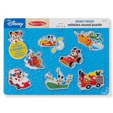 Melissa & Doug Mickey Mouse Wooden Sound Puzzle for Kids