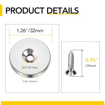 Powerful DIYMAG Neodymium Magnets with 30LB Pull Force