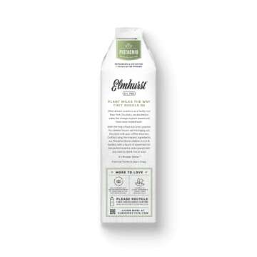 Elmhurst 1925 Barista Edition Pistachio Milk, Plant-Based, Vegan, 32 Ounce (Pack of 6)