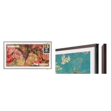 SAMSUNG 4K The Frame 65'' TV with Brown Bezel