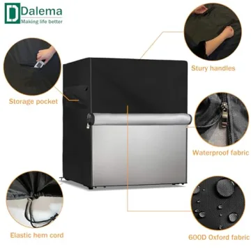 Dalema Waterproof Outdoor Fridge Cover - Heavy Duty