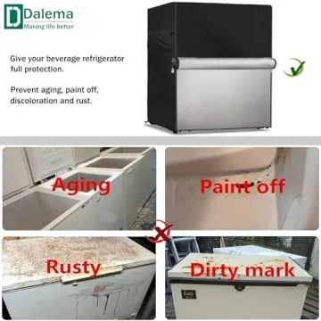 Dalema Waterproof Outdoor Fridge Cover - Heavy Duty