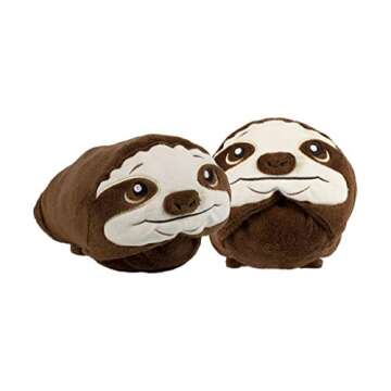 Comfy Critters Sloth Stuffed Animal Blanket – Kids All-in-One Loveable Fleece Pillow, Stuffed Animal and Blanket for Play, Nap Time, Travel.