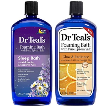 Dr. Teal's Foaming Bath Gift Set for Relaxation & Sleep