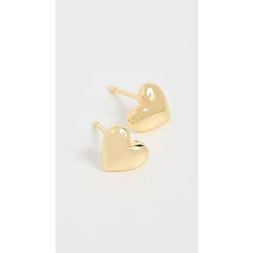 Gorjana Women's Lou Heart Studs for Effortless Elegance