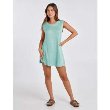 Bianstore Women's Summer Sweater Set Sleeveless Knit Pullover Top Matching Shorts 2 Piece Beach Vacation Outfits(Teal-X-Small)