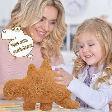 TVVPGG Dino Nugget Plush,3 Pcs Dino Nugget Pillow Stuffed Toy, Funny Dino Chicken Nuggets Pillow Gifts for Kids Adults Girlfriend Christmas