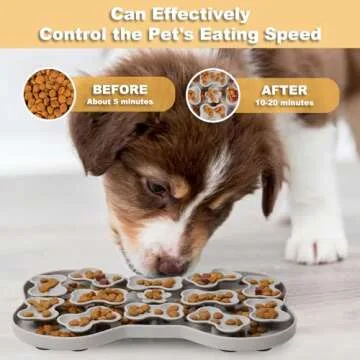 HEELE Snuffle Mat for Small Dogs, Silicone Slow Feeder