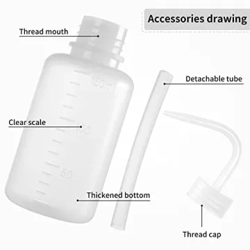 Oubest 2pcs Squeeze Bottles for Precise Watering 150ml