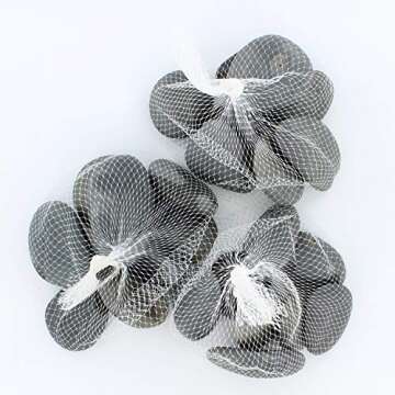 24 Rocks for Painting - Flat & Smooth Kindness Rocks for Arts, Crafts, and Decoration - Stones w/Eas...