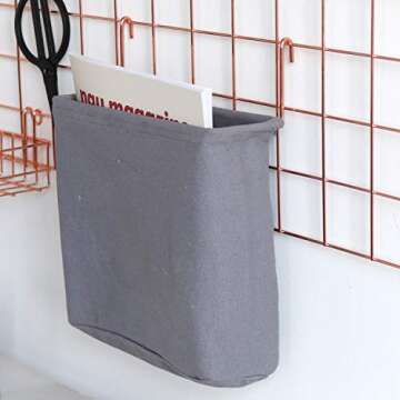 FRIADE Rose Gold Metal Wall Grid Panel for Stylish Displays