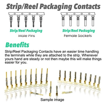 Molex Crimp Pins - 40 Pair Connector for 18-24 AWG