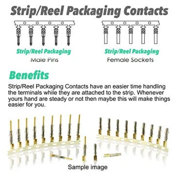 Molex Crimp Pins - 40 Pair Connector for 18-24 AWG