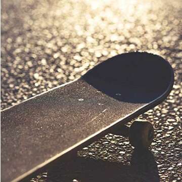 P.LOTOR 46" x 11" Skateboard Grip Tape, Bubble Free Waterproof Black Anti Slip Griptape for Gun, Scooter, Longboard, Stairs, Non Slip Grips, Anti Skid Adhesive Tape